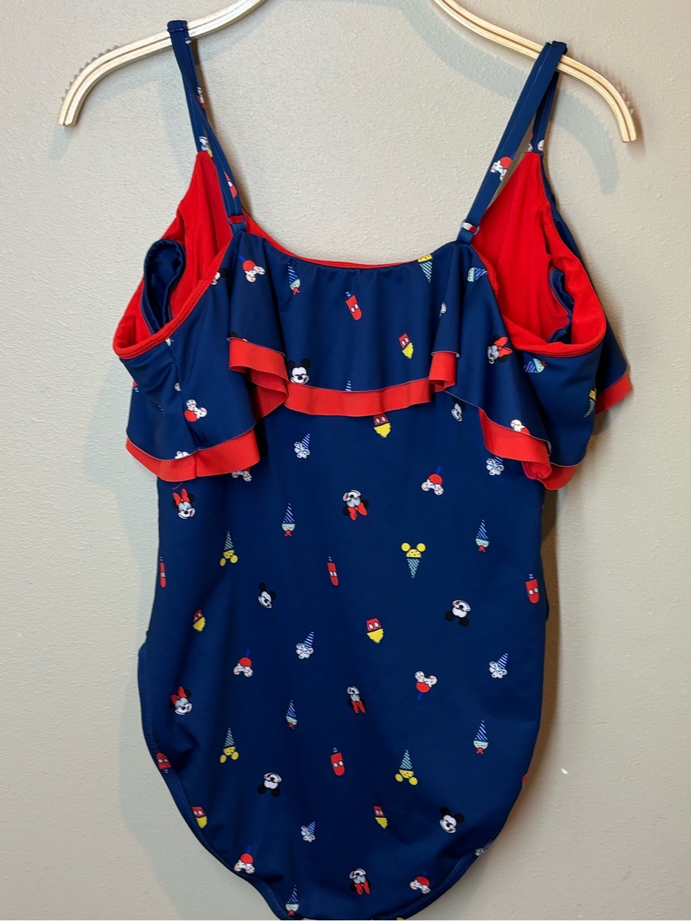Women’s Disney Blue Ruffle One-Piece Swimsuit, Disney cruise!, Disney snacks, XL - Picture 4 of 6